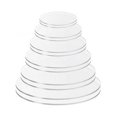 thumbnail image 1 of tamizeot 2 Pcs Disque à Gâteau en Acrylique Réutilisable Lavable de Rechange Rond Plateau de Cuisson Ménager pour Gâteaux Support Outils Accessoires 16cm, 1 of 6
