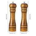 thumbnail image 4 of Coofit Pepper Grinder Wooden Adjustable Large Capacity Manual Spice Grinder Pepper Mill, 4 of 10