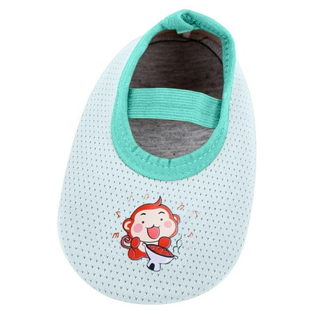 

kpoplk Christmas Socks Kids Boys Toddler Slip 6M-4Y Summer Print Socks Shoes Breathable Non Floor First Kids Wool Socks Winter(Mint Green)