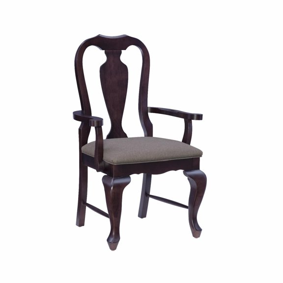 Linon Lange Dining Chair - Brown/Charcoal