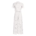 thumbnail image 5 of Lapel Hollow Out Lace Vest and Wide Leg Pants Two Piece Outfit Women Summer Solid Color Short Sleeve Turn Down Collar White XXXL, 5 of 5