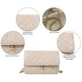 thumbnail image 3 of Purses for women Small Shoulder Bag Cute Clutch Designer Tote Handbags Crossbody purse-White, 3 of 5