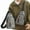 Gray, variant on Mens Sling Bag Crossbody Chest Bag, Lightweight Waterproof, USB Charging Port, Headphone Hole, Adjustable Strap, Travel Daypack EDC