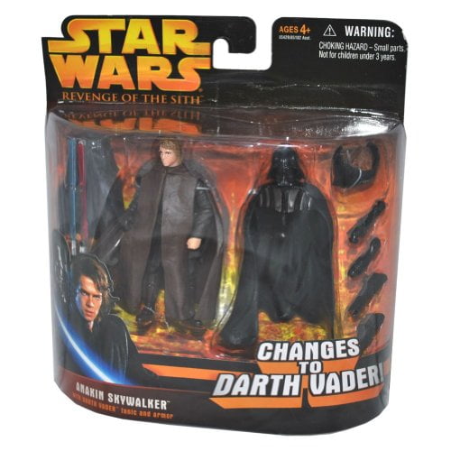 Star Wars Revenge of the Sith Anakin Skywalker / Darth Vader Transformation Action Figure