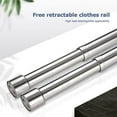 thumbnail image 2 of Dalazy Accessoires de Tringle Télescopique pour Garde-Robe Composant Professionnel pour Meubles Remplacement Accessoire, 2 of 6