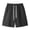 A Black, variant on Lenago Mens Sports Shorts Men's Shorts Mens Shorts Men's Casual Fashion Solid Color Elastic Waist Pocket Outdoor Sports Shorts Pants Black L