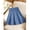 Blue, variant on Womens Blue Pleated A-Line Denim Skirt Casual Mini Skirt