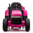 thumbnail image 2 of 12V JCB Ride on Excavator Toy, 4 in 1 Ride on Tractor Truck with Remote Control, Battery Powered Ride on Bulldozer Kids Electric Vehicles with Front Loader Bulldozer, Digger, Adjustable Seat, Yellow, 2 of 11