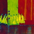 thumbnail image 2 of van Ginkel, Marjolijn 26x26 White Modern Wood Framed Museum Art Print Titled - Red Carpet I, 2 of 4