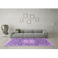 thumbnail image 3 of Ahgly Company Indoor Square Medallion Purple Traditional Area Rugs, 8' Square, 3 of 4