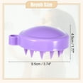 thumbnail image 3 of Unique Bargains Scalp Massager Hair Care Scalp Massager Shampoo Brush 3.74"x3.15"x1.77" Massager Tools Purple, 3 of 6