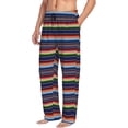 thumbnail image 6 of Fotbe Blanket stripes Pattern Men's Pajama Pants,Sleepwear Pants,Pj Bottoms Drawstring And Pockets-Large, 6 of 6