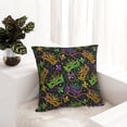 thumbnail image 6 of Yiaed Mardi Gras Surface Print Pillow Covers Super Soft Decorative Square Throw Pillow Covers Case Cushion Covers for Sofa Couch Bedroom Car Decor（No pillow core）-26"x26", 6 of 7