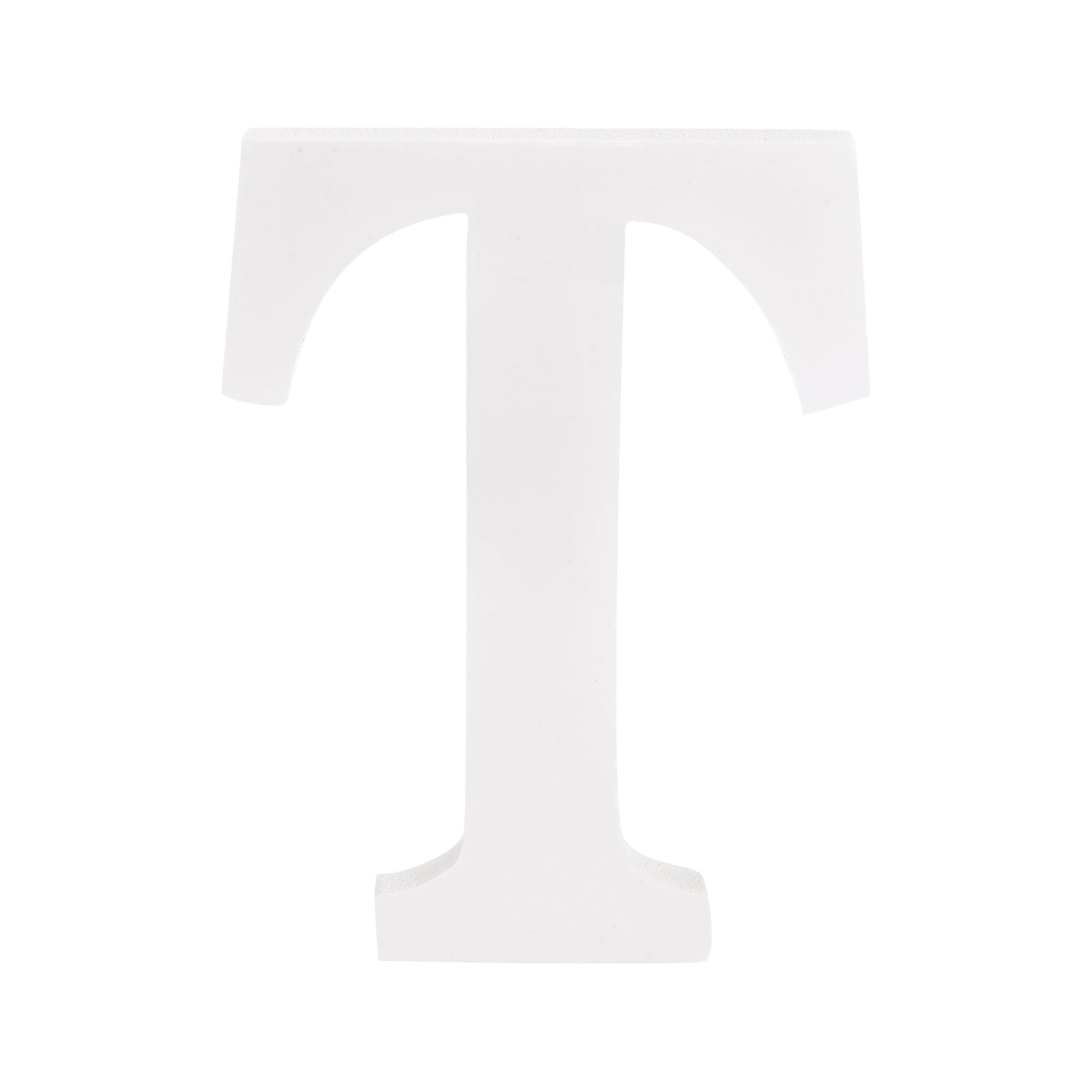 White Wood Letters 3 Inch, Wood Letters for DIY Party Projects (T