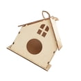 thumbnail image 1 of Cateissary Alimentador de pájaros de madera con cordón, suministros artesanales para mascotas, casa de pájaros colgante decorativa hecha a Artesanía Tipo 2, 1 of 6