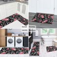 thumbnail image 5 of Pioneer Flower Floral Print Pattern Kitchen Rugs Sets Of 2,Anti Fatigue Kitchen Mat Rugs Non Slip Washable,Decorative Kitchen Floor Mats for Kitchen,Sink,Laundry,17"x30"+17"x47", 5 of 7