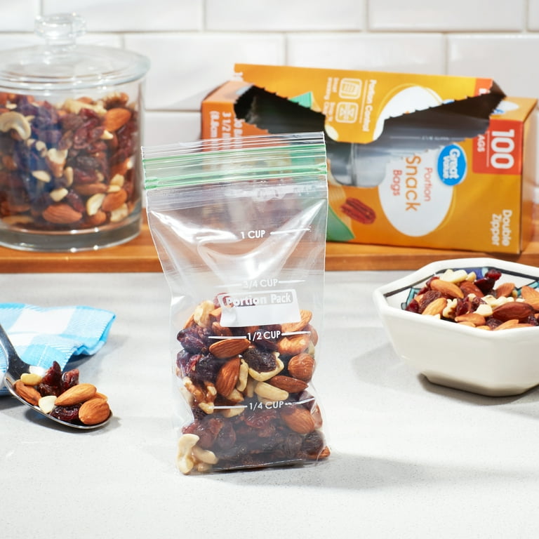 Buy Clear Portion Control Snack Bags 10 x 8.5 /w Lip