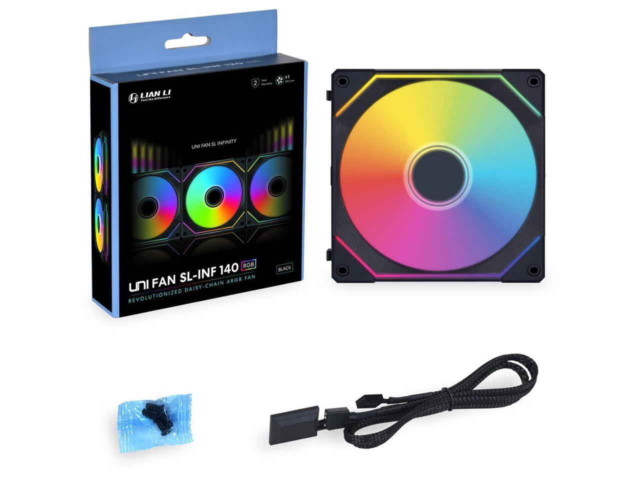 LIAN LI UNI FAN SL INFINITY 140 RGB BLACK ---UF-SLIN140-1B (No