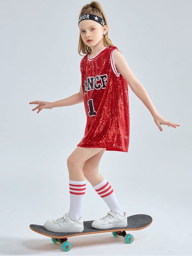 hip hop jersey dress Hip Hop Printed Sleeveless Jersey Vest Dresses Black-S