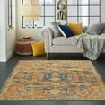 thumbnail image 3 of Nourison Passion Traditional Teal/Sun 5'3" x 7'3" Area Rug, (5x7), 3 of 7