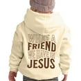 thumbnail image 2 of Christian Hoodies for Girls What A Friend We Have In Jesus Cute Graphic Hooded Sweatshirt with Pockets Pullover Tops, 2 of 7