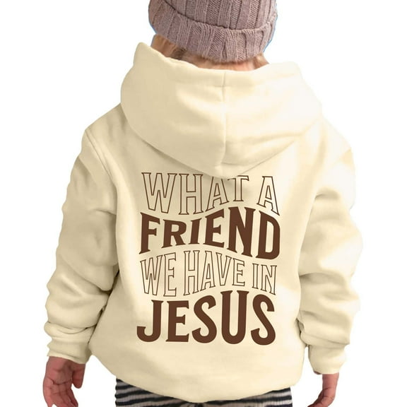 Kiijoy Toddler Girls Hoodie Casual Letter Print Pullover Hooded Sweatshirt, Sizes 3-4