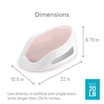 thumbnail image 3 of Angelcare Plastic Baby Bathtub Support Seat, Pink, Unisex, 1 Count, 3 of 12