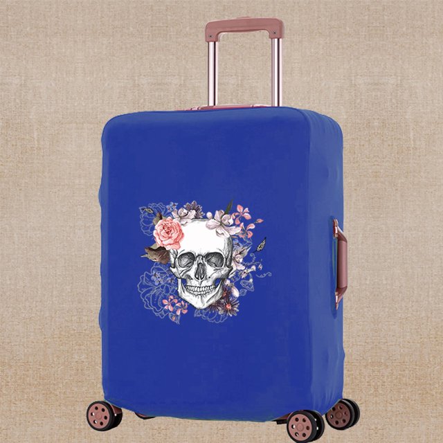 Luggage Cover Unisex Travel Scratch Resistant Accessory Suitcase Covers Apply To 18-32 Inch Color Print Trolley Protective Case 8Color001 L (26-28inch)