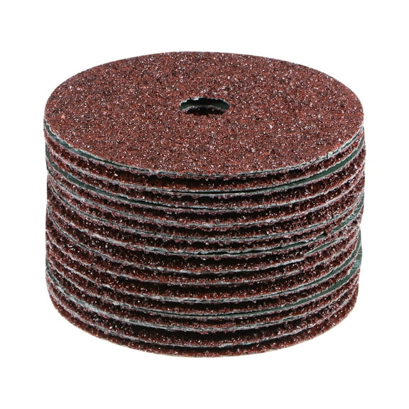 Uxcell 25pcs 16 Grit Aluminum Oxide Resin Fiber Discs 4"x5/8" Sanding Grinding Discs for Angle Grinding Machine