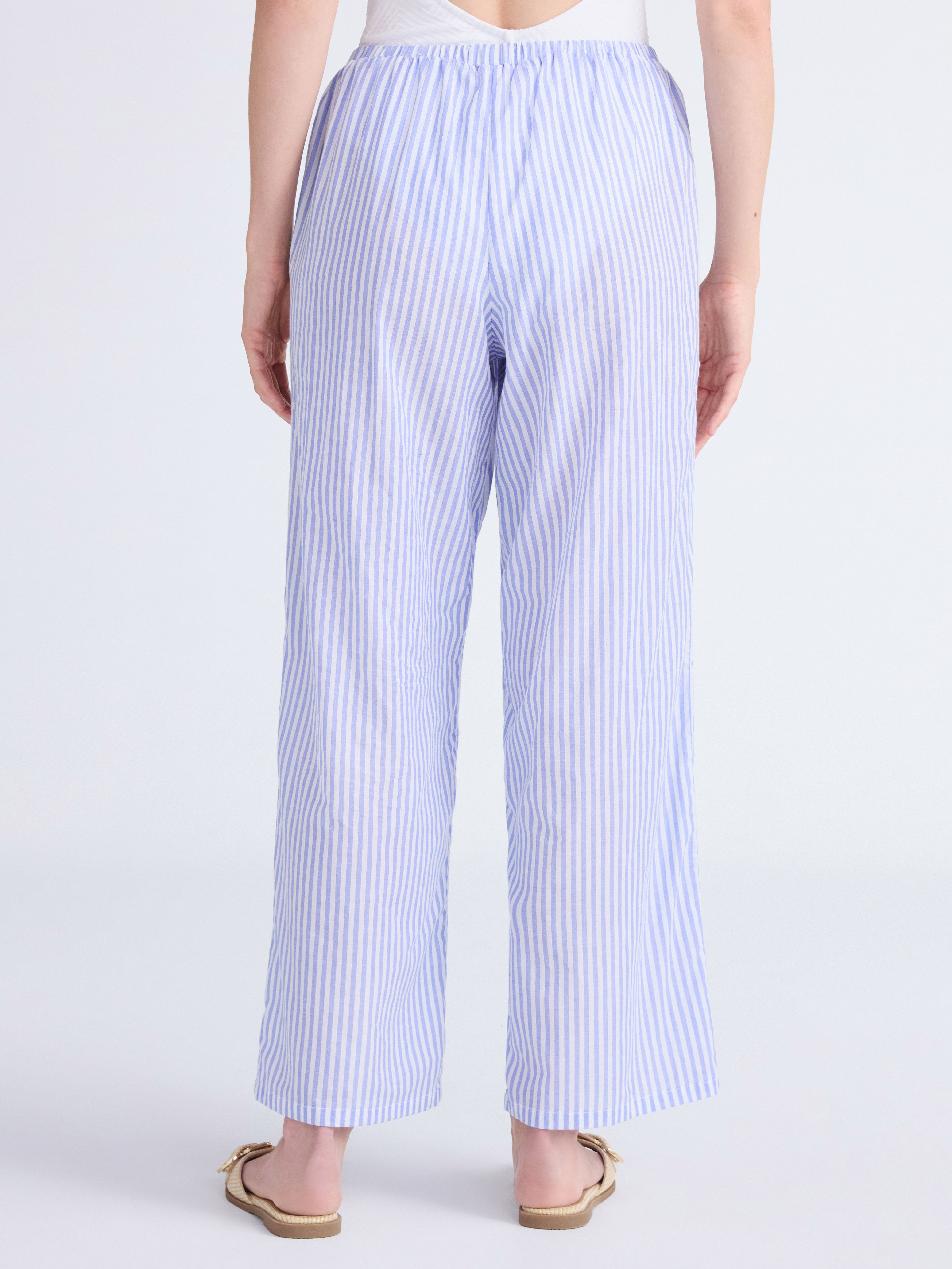 Free Assembly Women's Striped Cotton Coverup Pants, Sizes XXS-XXL