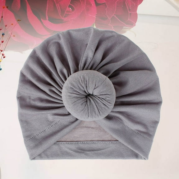 ADDHAT 1Set Baby Hat Stretchy Beanie Light Grey Warmth Breathable for Infant Toddler 7.1 x 6.3 x 0.4in