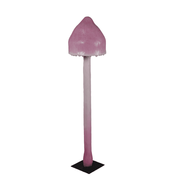 Pink Bonnet Mushroom Over Sized Statue