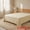 Yellow 91"x96", variant on Unique Bargains Double Gauze Bed Sheet Flat Sheet Wrinkle Textured Bedding Yellow 91"x96"