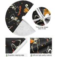 thumbnail image 2 of FMSHPON Halloween Sport Skull Xmas Christmas Tree Skirt Stand Mat for Holiday Party Decoration Indoor Outdoor 36 inches, 2 of 6