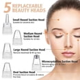 thumbnail image 4 of Limpiador facial, extractor de puntos negros, aspiradora de poros recargable, 4 of 5