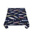 thumbnail image 5 of Wukai Sardine Waterproof Tablecloth for Kitchen Dining, Fits Square Tables for 2-4 Seats -60"x60", 5 of 7