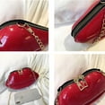 thumbnail image 4 of Fashion Clutches Messenger Bag Chain Coin Bag Mobile Phone Bag Lips Shape Chain Shoulder Bag Mini Crossbody Messenger Lip Satchel PVC Handbags WHITE, 4 of 8