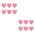 thumbnail image 4 of Wosthever 6 uds ganchos de tela de toalla autoadhesivos en forma de corazón sin necesidad de taladrar organizador adhesivo de acero inoxidable rosa 2piezas, 4 of 6