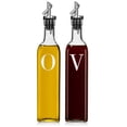 thumbnail image 6 of GreenOlive Oil and Vinegar Bottle Dispenser Set - 17 oz. No Drip BPA Free Spout, Cruet Set For Kitchen, 6 of 6