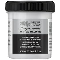 Winsor & Newton Artists' Acrylic UV Varnish, 225ml Jar, Gloss