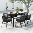 thumbnail image 3 of vidaXL Patio Dining Set Outdoor Dining Set Table and Chair Set for Garden, 3 of 37
