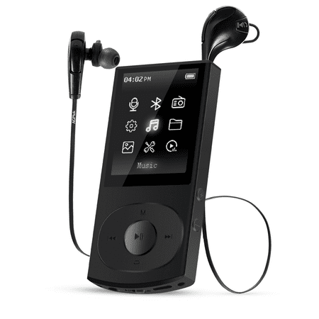 AGPTEK C3 8GB Bluetooth 4.0 MP3 Player with Bluetooth Wireless Headphones,Lossless music player with FM Radio,
