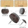 thumbnail image 4 of Almohadillas para sillas con clavos, 80 piezas, almohadillas para muebles con clavos, almohadillas deslizantes, almohadillas redondas para sillas de 22 mm, almohadillas de fieltro para muebles, almoha, 4 of 5