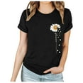 thumbnail image 2 of EQWLJWE Femmes Tops Casual Plus, Summer Tops for Women 2024 Vacances à la Mode, Femmes 2024 Spring et Summer Mode Motif Imprimé Col Rond T-shirt Top/Shirt, 2 of 6