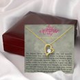 thumbnail image 3 of Mother's Day Necklace, New Mom Necklace, Daughter Gift For First Mother's Day, New Mom Necklace, First Mother's Day Gift - Forever Love Necklace - White Gold or Yellow Gold - Gift Box, 3 of 5