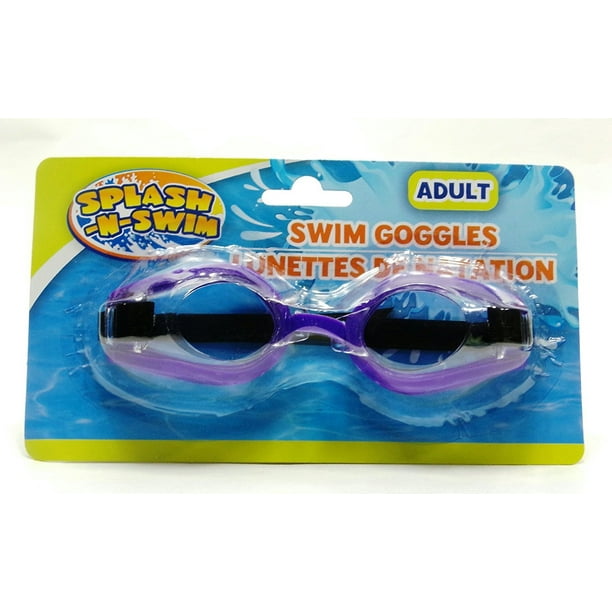 Splash-N-Swim Adult Safety Eye Pool Goggles Purple, purple By ...