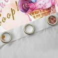 thumbnail image 4 of Feelyou Cartoon Pink Ice Cream Black Out Curtains, Watercolor Curtains Pack of 2 (42x63 Each), Teens Boys Girls Kids Bedroom Curtains, Curtains and Drapes Home Decor, 4 of 6