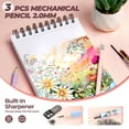 thumbnail image 3 of Nicpro 47Pcs Aesthetic Supplies in Big Capacity Pen Case, Cute Pastel Mechanical Pencils 0.5, 0.7, 0.9 & 2mm Lead Holder with 25 Tube Lead Refills 4B 2B HB 2H Color, Erasers, 3 of 7