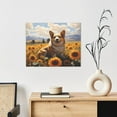 thumbnail image 6 of Lsque Cute Corgi Sunflower Print Wall Art – Decorative Picture for Living Room, Bedroom, and Office (Horizontal), 6 of 6