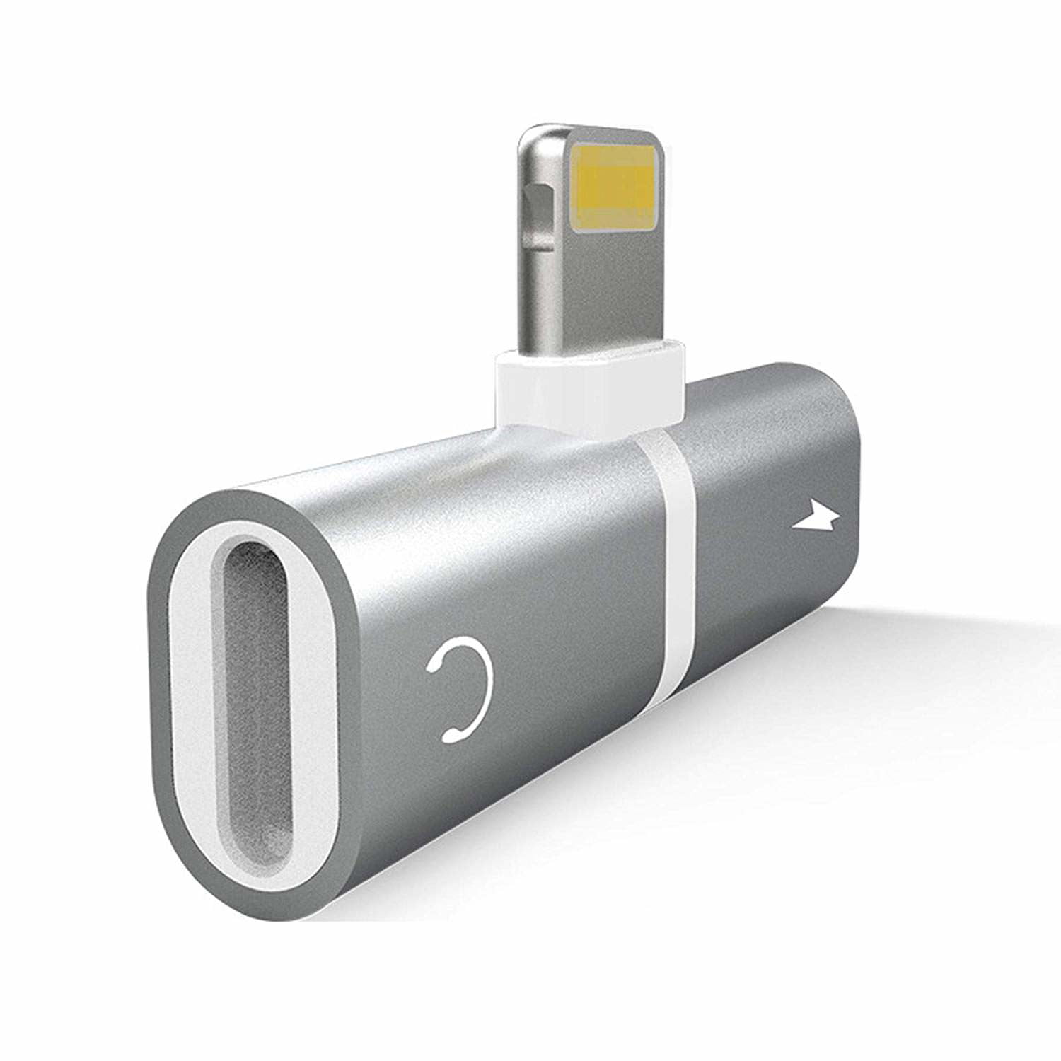 OTOTEC iPhone Adaptateur Splitter 2 en 1 Charge Audio Casque Lightning Double Compatible avec iPhone X 10 7/8,7/8 Plus